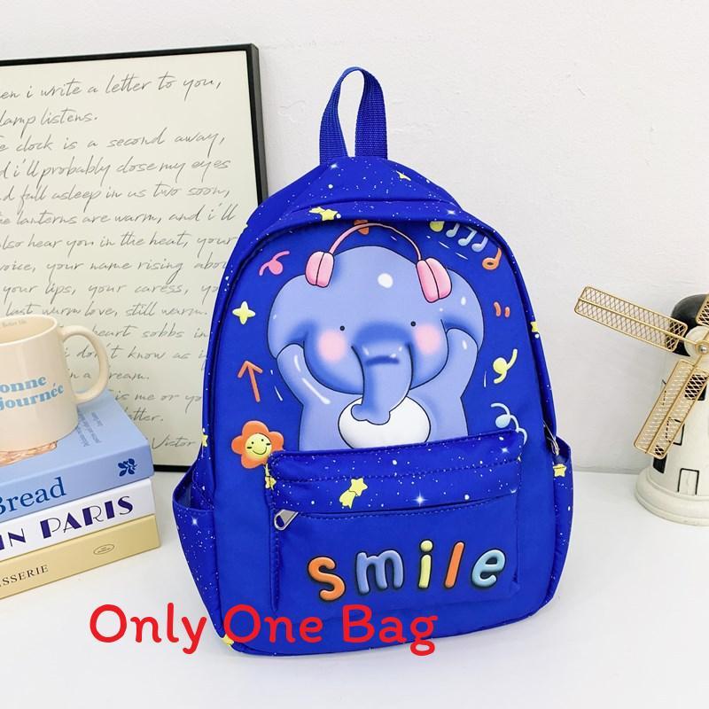 Prints Astronaut Letters Kids Cartoon Backpack Breathable School Bag