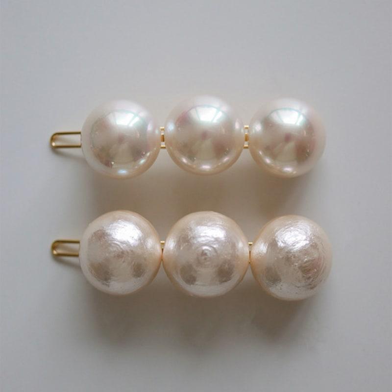 OVLA boldy side point three pearls hair pin_2color HP012