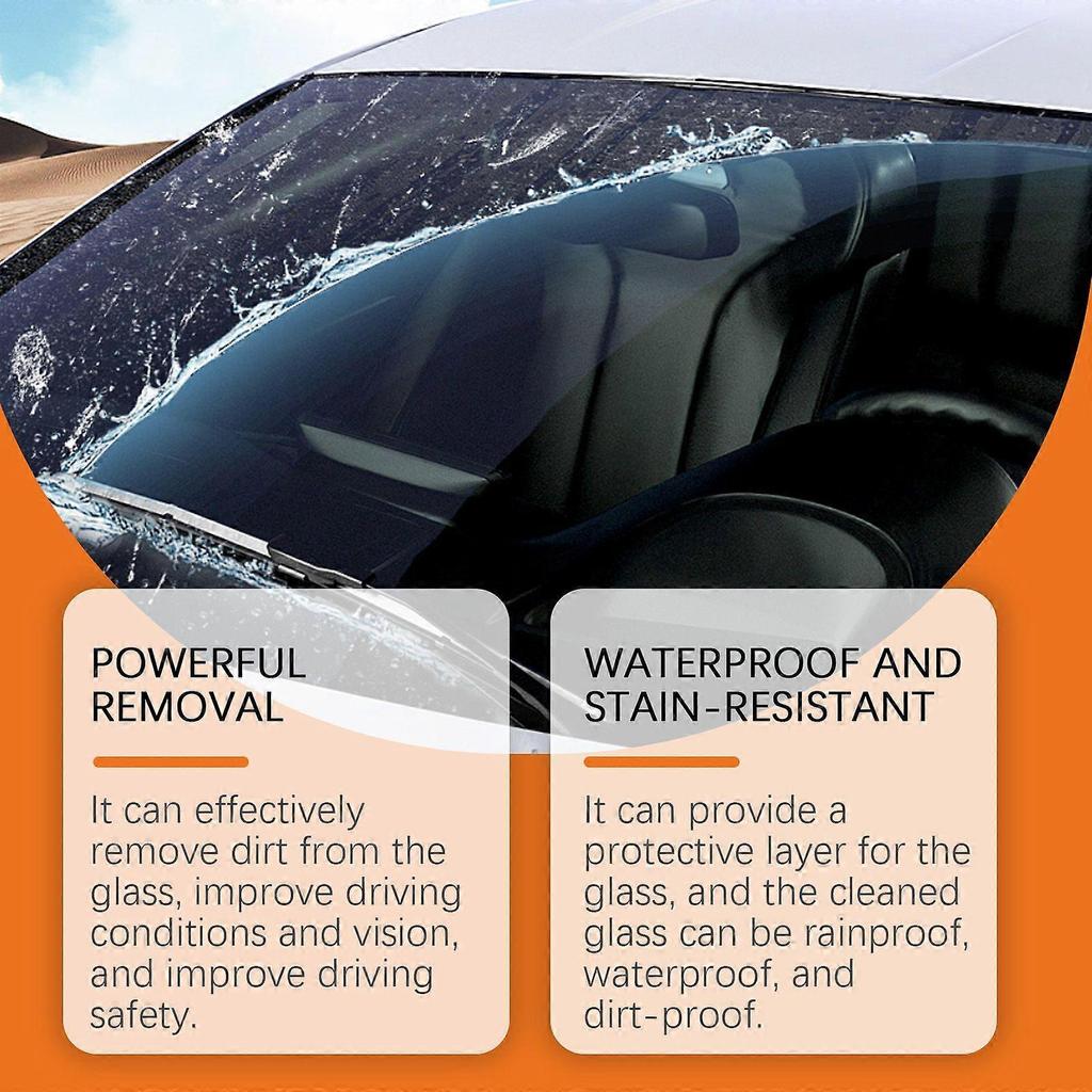 Limited time!!Homonth Oil Film Remover Is A Car Windshield Cleaning, Decontamination, Rainproof, Waterproof And Brightening Cleaner