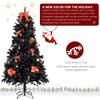 N201 6ft Artificial Christmas Tree 1600 Branches Easy Assembly With Iron Bracket For Outdoor Indoor Decor