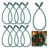 12Pcs Christmas Garland Ties 20 Inches Reusable Flexible Wreath Hanging Ropes Wreath Twist Tie for Banister Railings Stairs Trees Holiday Decoration