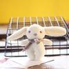 Adorable Plush Bunny Keychain Mini Stuffed Toy Cute Rabbit Bag Charm Pp Cotton