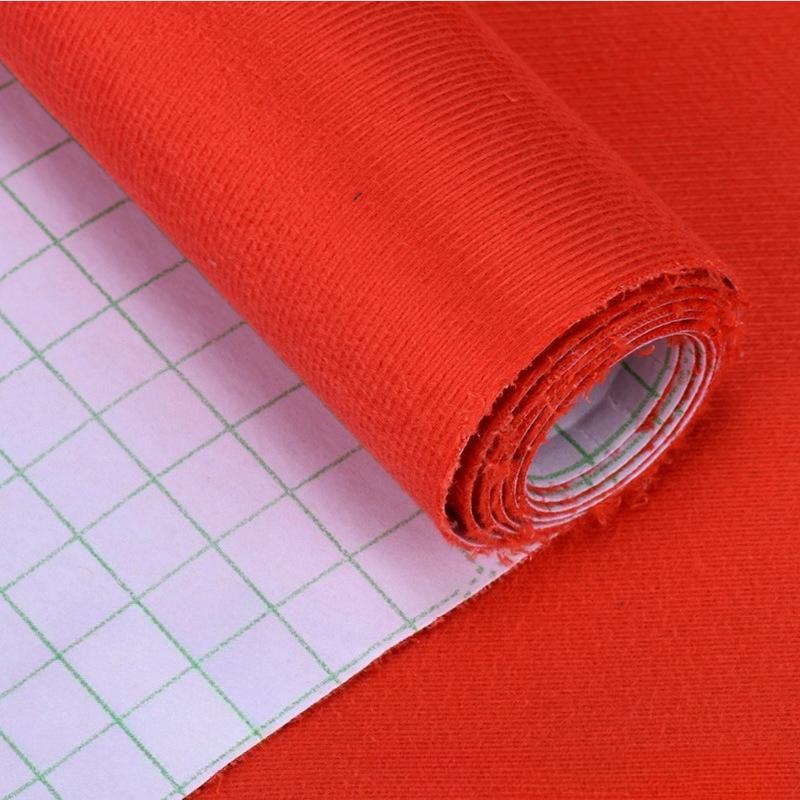 50см*138см Разноцветный Эластичный Самоклеящийся Бархат Липкий Бархат Ткань для Стен для DIY Домашнего Декора