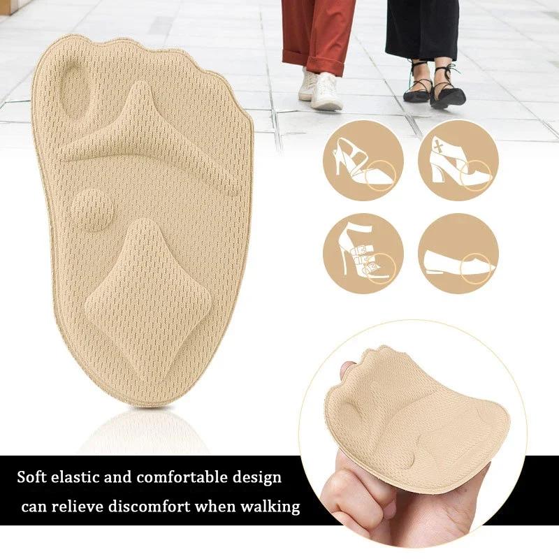 Подкладка для передней части стопы, полустельки для обуви, уменьшающие размер обуви, вставки для обуви, удобные высокие каблуки, защита пальцев ног, уход за ногами, подушка для женщин