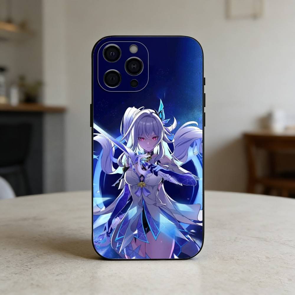 G-Genshin Impact S-Skirk Чехол для телефона Для iPhone 17,16,15,14,13,12,11 Plus,Pro,Max,Mini Силиконовый черный Мягкий чехол