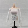 Scale Scale Figure Female Yoga Yoga Wear Outerwear Not 1/6 Costume, 1/6 Clothes, Wear, Sportswear, Women's (Body, Head, Shoes, Etc. Included) (White)