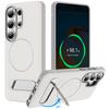 Матовый Металлический Держатель Магнитный Чехол для Телефона Для Samsung S26 S25 Ultra S24 S26 S23 Plus S25 FE Для Magsafe Беспроводная Зарядка Чехол
