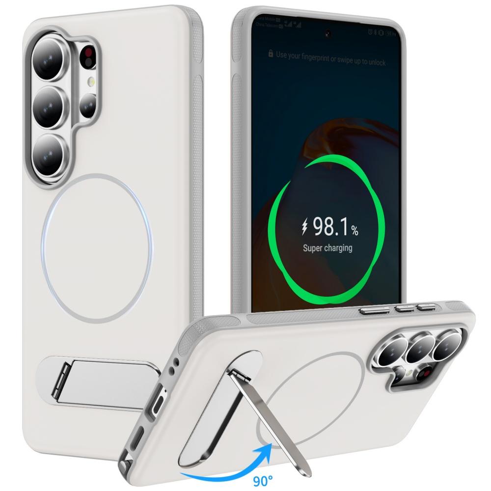 Матовый Металлический Держатель Магнитный Чехол для Телефона Для Samsung S26 S25 Ultra S24 S26 S23 Plus S25 FE Для Magsafe Беспроводная Зарядка Чехол