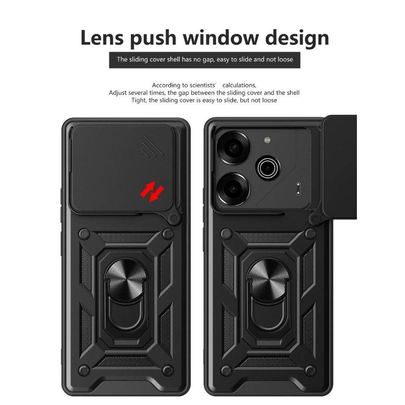 Защитный чехол для камеры Tecno POVA 6 Pro Pova6 TECNO POVA 5 Armor Hybrid Ring Back Cover