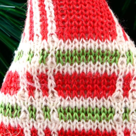 Christmas Tree Ornaments Buffalo Plaid Stocking Sweater Hat Hanging Decoration for Holiday Tree Home Decor
