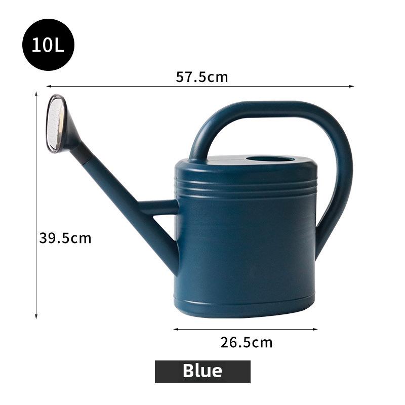 1-10 л Пластиковая лейка большой емкости с длинным носиком и насадкой-дождевателем для садоводства с овощами и цветами
