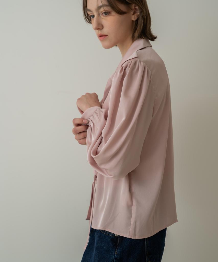 WIOE Mien Ruffle Tie Blouse_Indy Pink