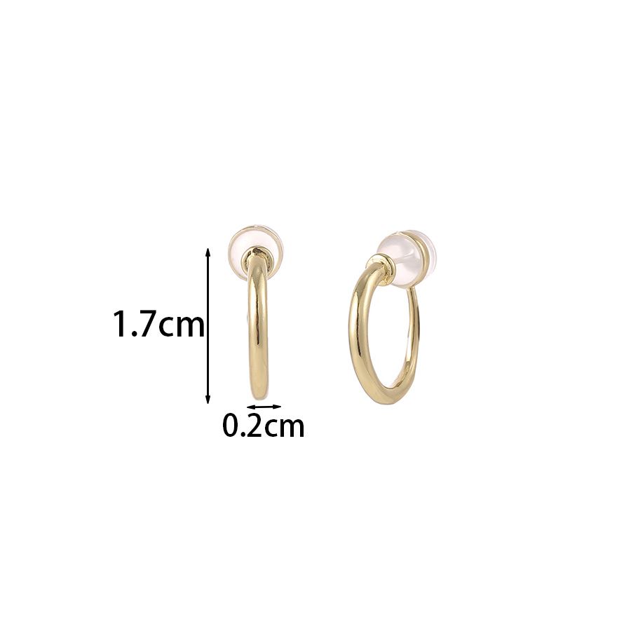 Имитация ретро металлическое кольцо силиконовый зажим для ушей без пирсинга модные роскошные женские