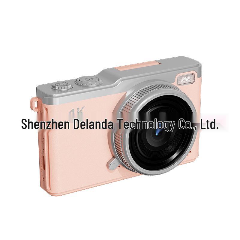 4K HD Цифровая камера с зумом и откидным экраном спереди/сзади - Беззеркальная камера начального уровня для студентов и вечеринок