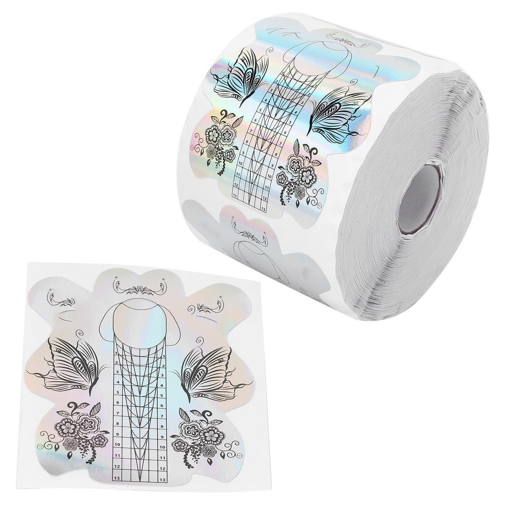 300pcs Nail Gel Forms Thicken Self Adhesive Nail Art Extension Sticker for Women