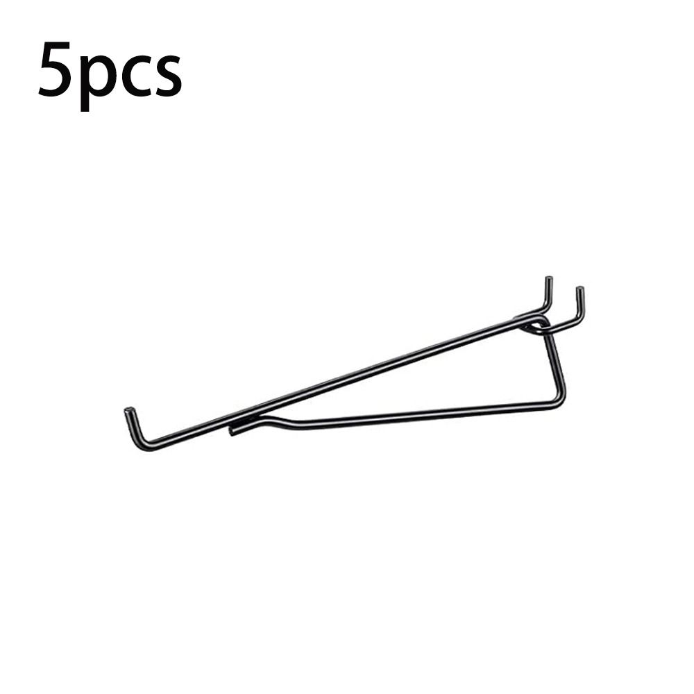 5pcs Rust-proof Peg Board Brackets Wall Mount Pegboard Organizer Portable Pegboard Clip Set Garage