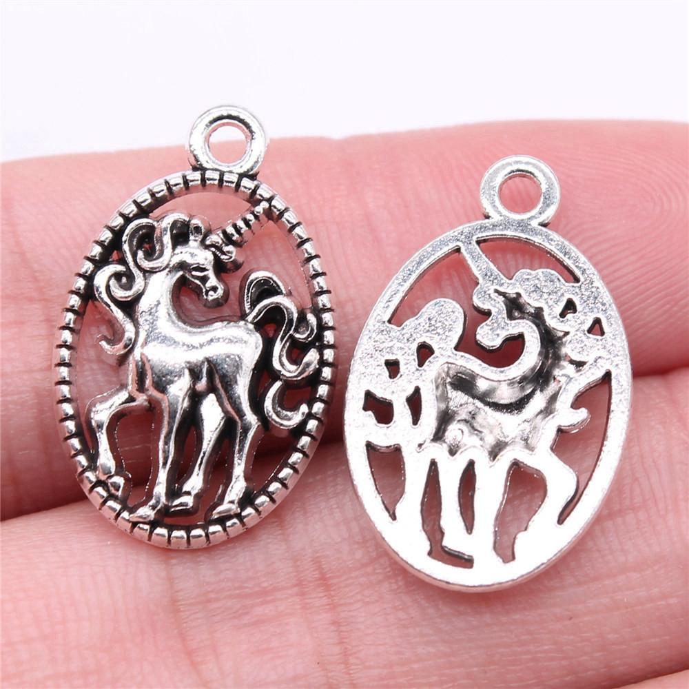 Unicorn Charms Pendant Ladies' Jewelry Bulk Vintage Decorations