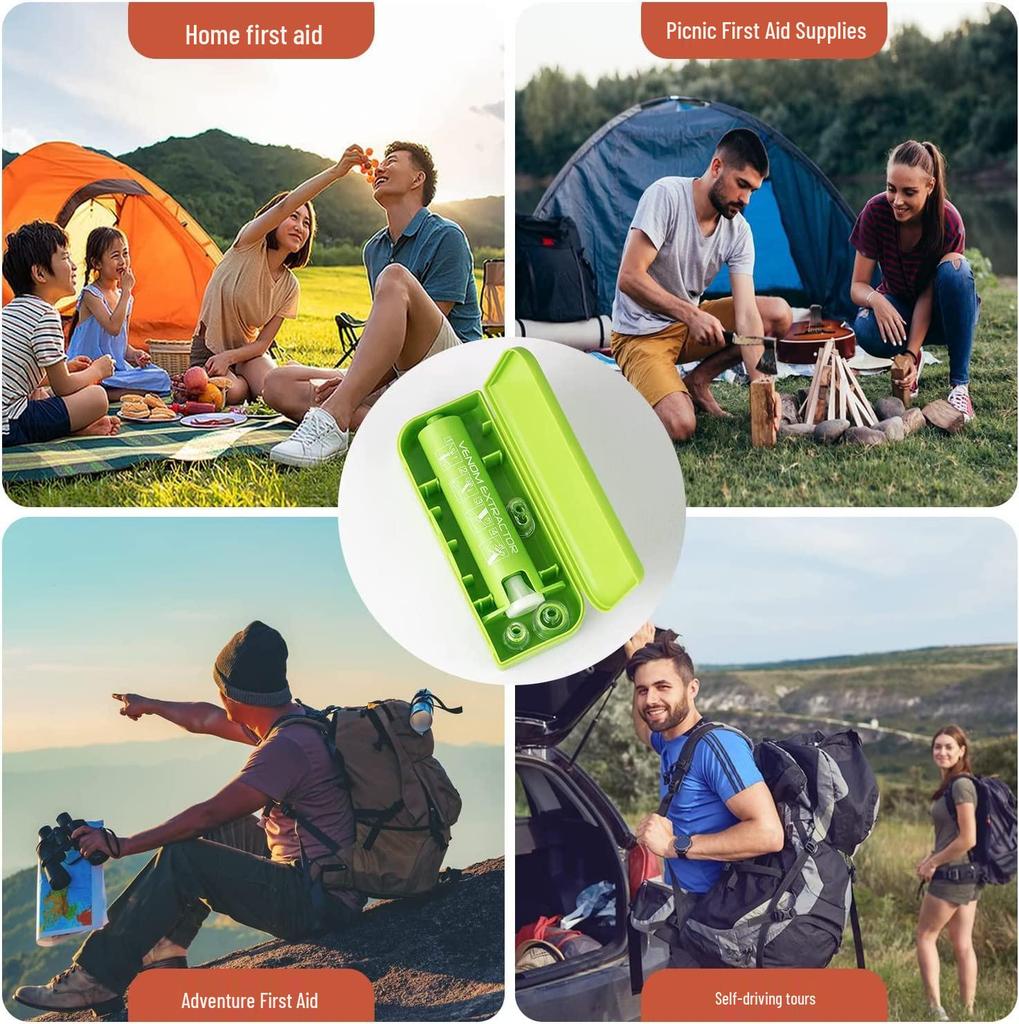 Portable Venom Extractor: First Aid for Insect Bites and Outdoor Relief
