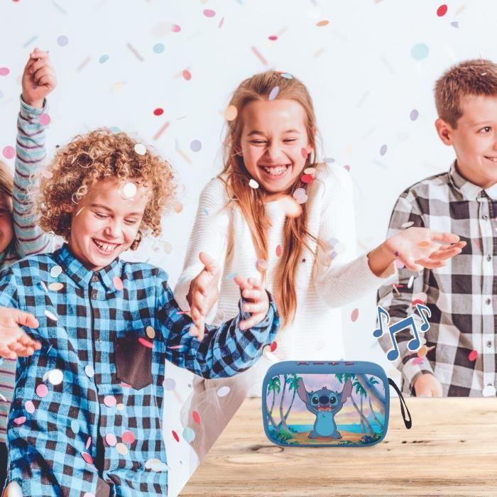 Stitch Enceinte Bluetooth Portable - Lexibook - Sans fil - USB-C - Carte SD/TF - Batterie rechargeable