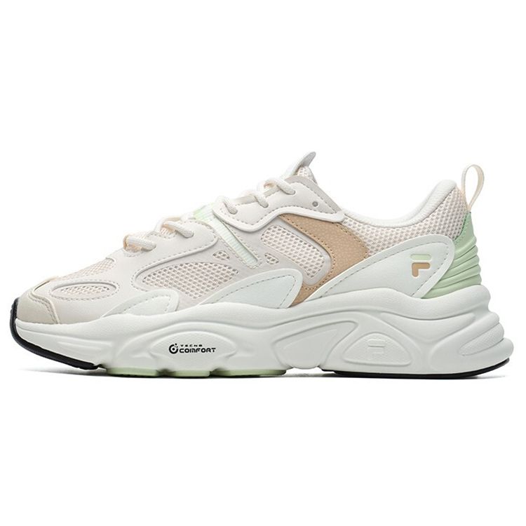 Fila Mars 2.0 Mesh Fabric Leather Comfortable Low-Top Dad Sneakers Women Sneakers Eggnog F12W124156FEG