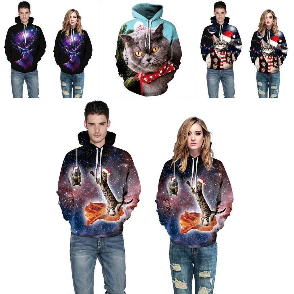 Unisex Christmas 3d Graphic Print Hoodie Sweatshirt With Soft And Comfortable Material