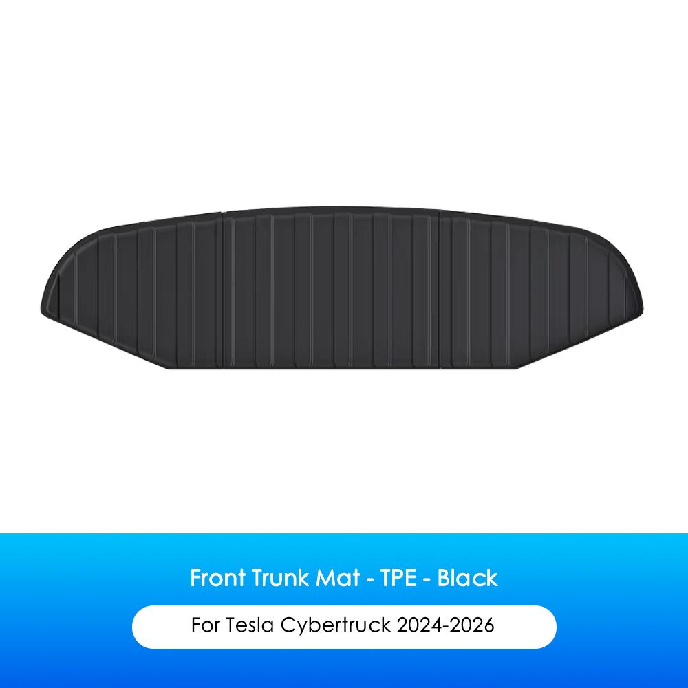 Heenvn Floor Mats For Tesla Cybertruck 2024-2026 Custom Fit All Weather TPE Cargo Liner Cargo Trunk Mat Pad Kit Set Accessories