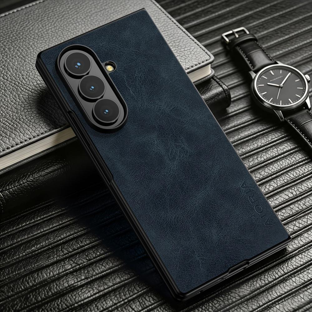 Phone Case - for Samsung for Galaxy Z Fold8 Ultra Case Business Style Vintage Elegant Faux Leather Phone Case for Fold 8