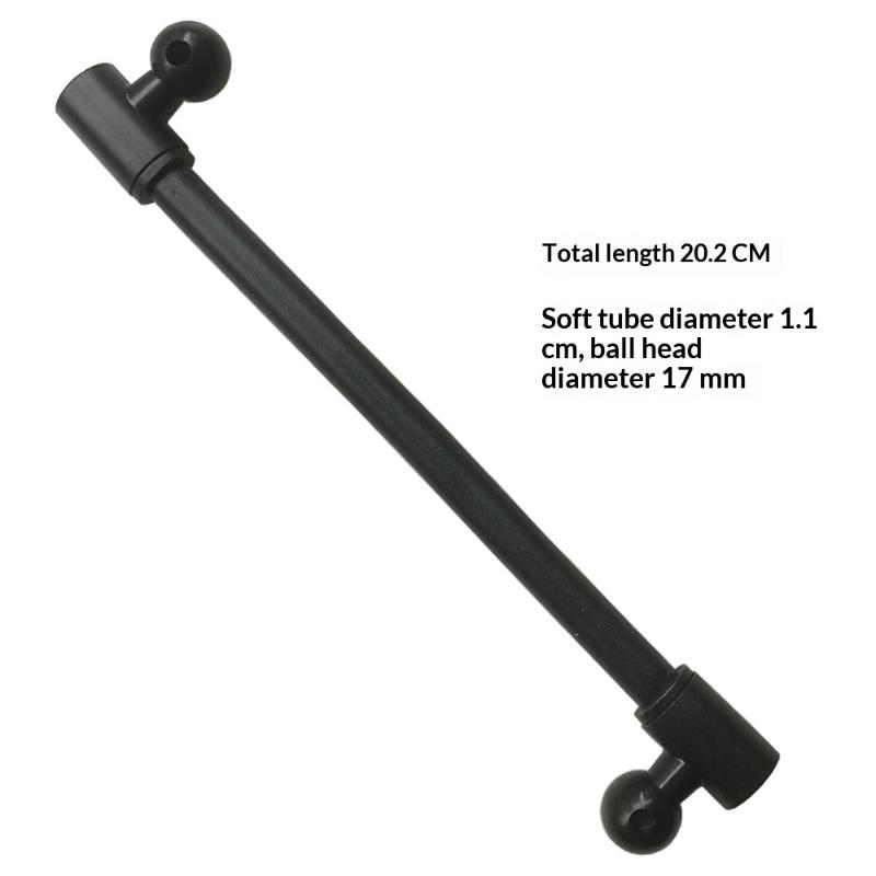 Adjustable Long Arm Dual Ball Head Extension for Car Phone Mount Universal Holder Rod Accessory for Dashboard Versatile Positioning