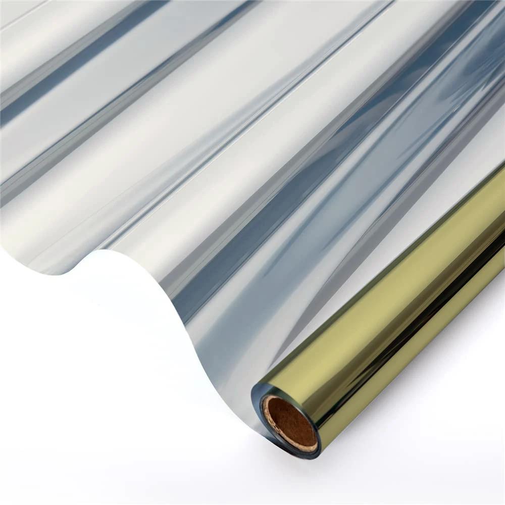 Window Solar Insulation Film Anti-peep Anti-glare Blackout Glass Stickers Balcony One-way See-through Film Shading Gods