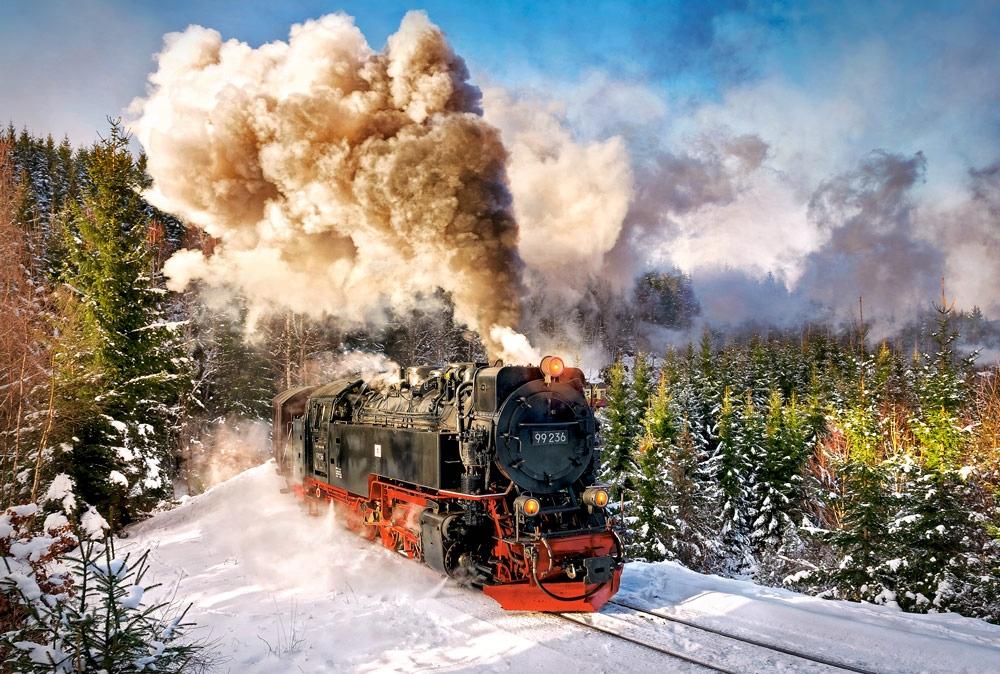 Puzzle 1000 pieces C-103409-2 Steam Train
