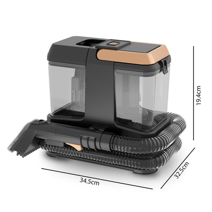 Portable Carpet and Upholstery Cleaner, 9 kPa, 4 Brush Heads - for Sofas, Car Interiors and Pet Hair
