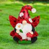 Ladybug Gnome Figurine Flower Winged Dwarf Elf Resin Statue Sculpture Indoor Outdoor Garden Home Office Desktop Decoration Ornament