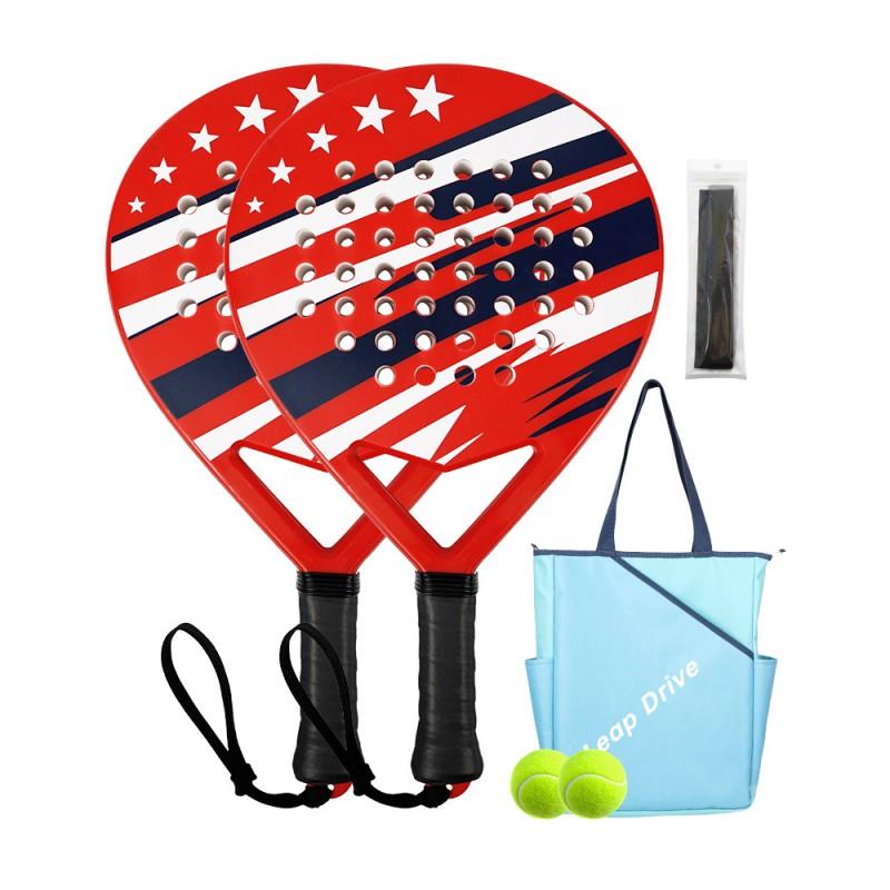 Beginner Friendly Paddle Tennis Racket Set Outdoor Family Fun Lightweight Training Racquet Teens Adults