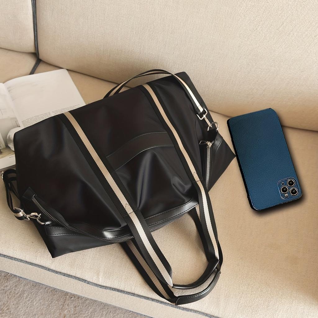 Vintage And Stylish Sports Bag, Casual Duffel Bag, Lightweight Portable Fitness Bag, Large Capacity Luggage Bag For Business Travel