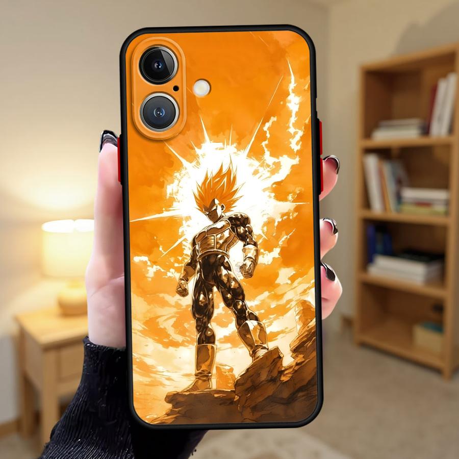 Чехол для телефона Dragon Ball Goku Anime Back для iPhone 16e 14 17 16 Pro Max 12 13 Mini 17 Air 15 Plus 11 XS