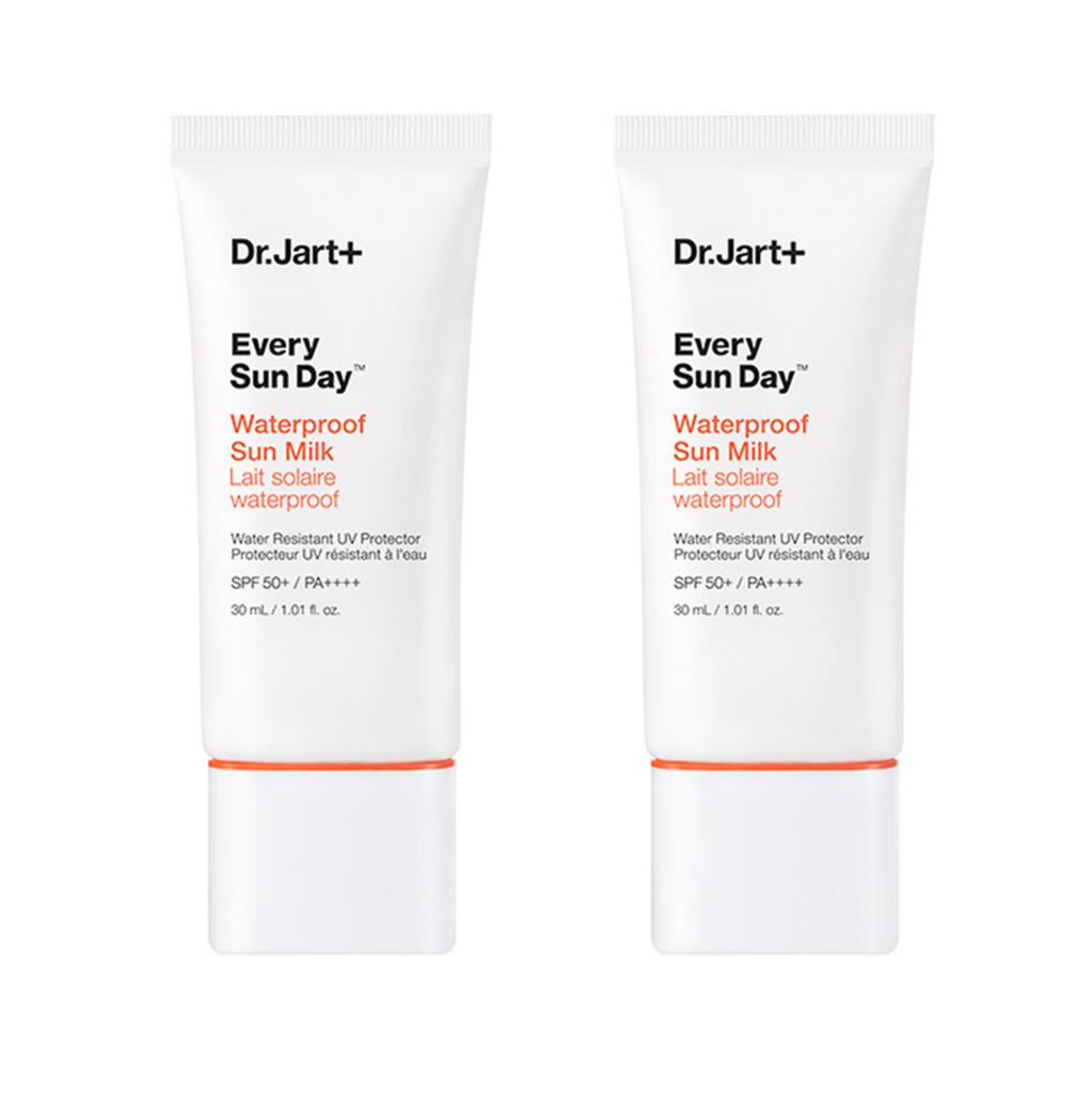 Dr.Jart+ Every Sun Day Water Proof Sun Milk SPF50+ PA++++ 30ml (2pcs) – Waterproof UV Shield, Lightweight Finish, Korean