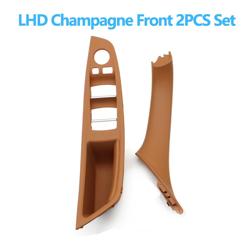 Left Hand Driver Interior Door Window Switch Panel Pull Handle Set For BMW F10 F11 F18 520 523 525 528