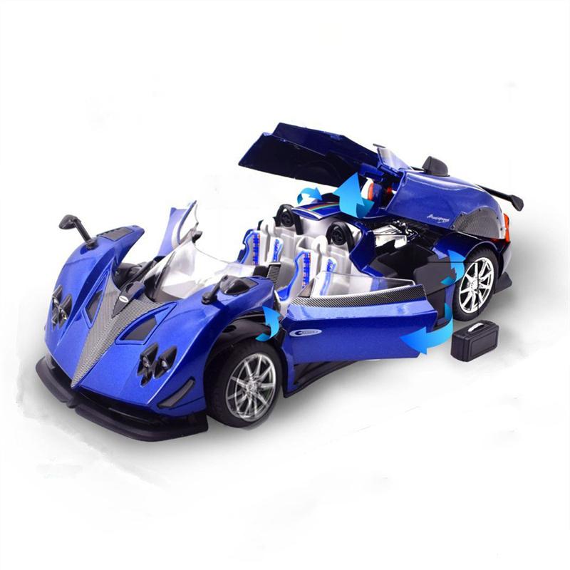 1/24 Scale Pagani Zonda HP Barchetta Alloy Concept Sports Car Model Diecasts Metal Racing Vehicles Car Model Sound Light Kids Toy Gift