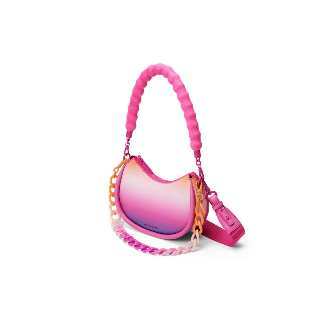 Charles & Keith Chain Fabric Underarm Bag Crescent Bag Shoulder Bag Small Women bags Multicolor CK2-20781846