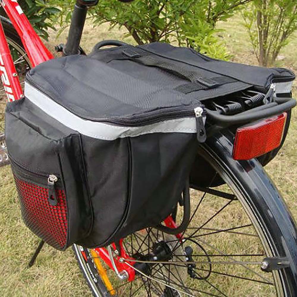 Red Waterproof Double Bike Bags, Bicycle Rear Seats, Package