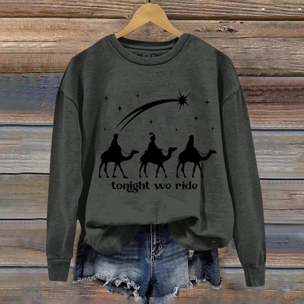 Женская Повседневная Спортивная Толстовка с Длинным Рукавом и Принтом R Ode