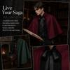 Stand Collar Halloween Cloak Retro Gothic Lolita Cape Knight Coat Medieval Short Cloak  Festival