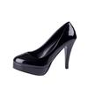High Heels Shoes Women White Wedding Shoes Thick 10 CM Heels Fashion Party Pumps Footwear Black Red Round Zapatos De Mujer