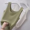 Threaded Camisole Women's Plus Size Solid Color Slim Outer Wear Sleeveless Bottoming Sweater Vest