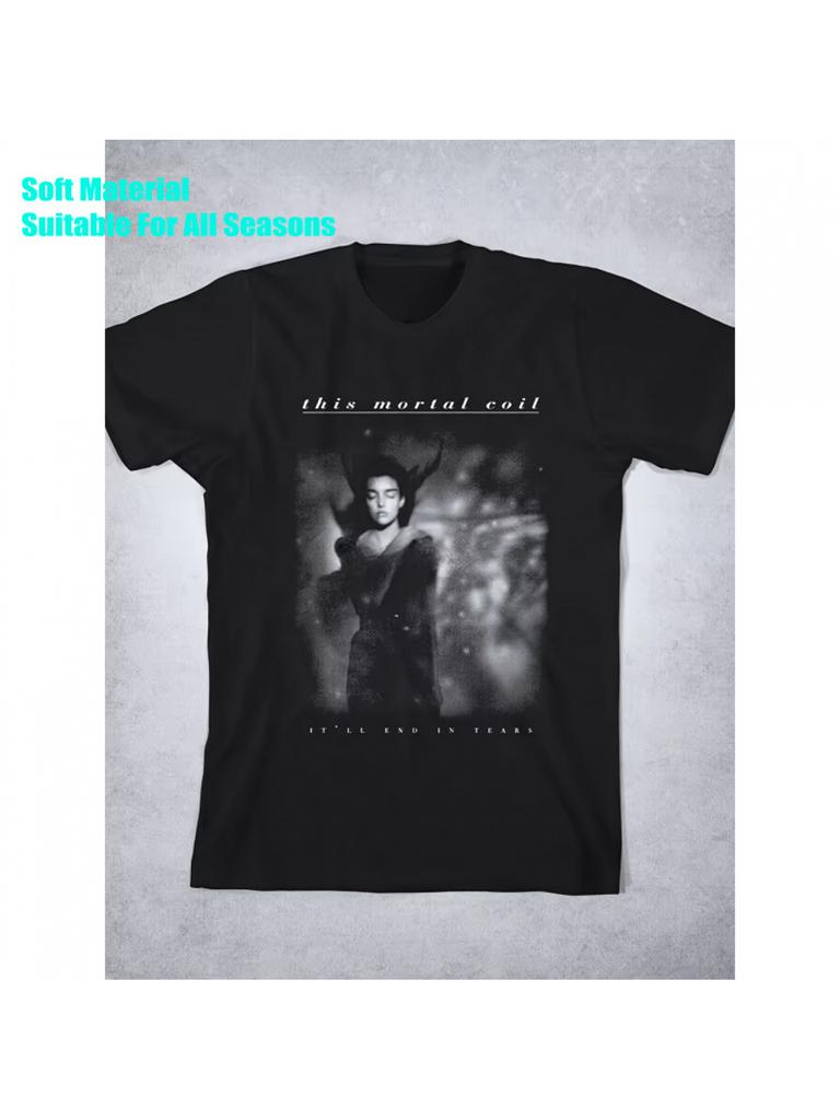 Men's & Women's This Mortal Coil & It Will End in Tears Gothic Band T-Shirt - Heavy Music Tee with Band Logo Print