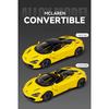1/24 McLaren 720S литая игрушечная машинка миниатюрная модель кабриолета с инерционным механизмом звук и свет коллекция подарок для мальчиков