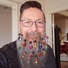 Beard Ornament Christmas Beard Jingle Bell Clip Decoration Plastic Facial Hair Bauble Clips for Holiday Party Decor