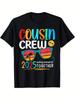 Cousin Crew 2025 Family Reunion Matching T-Shirt - Black Making Memories