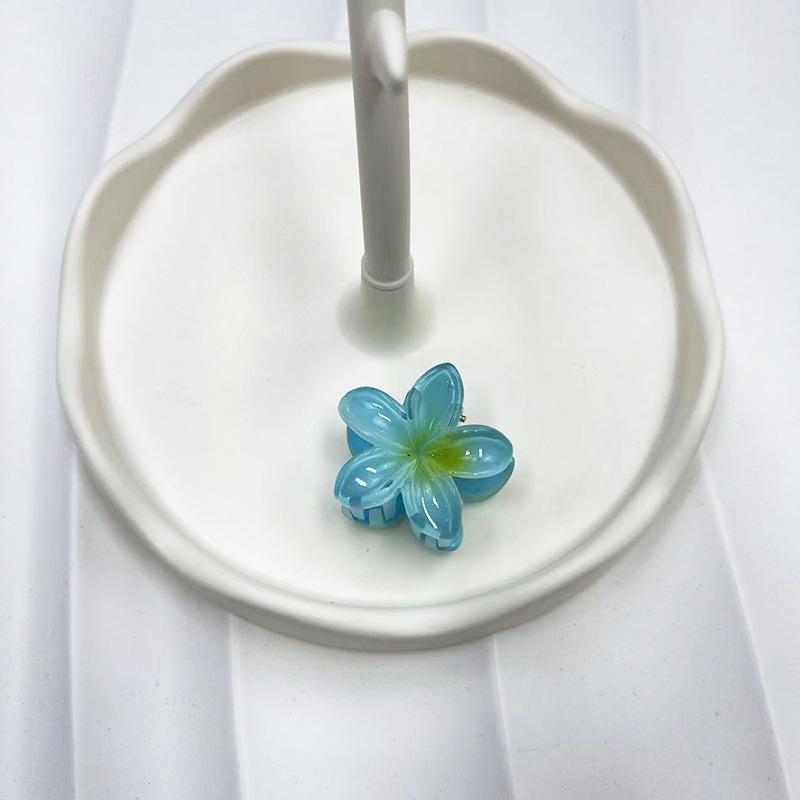 Европейский и американский Франжипани 4 см Модный зажим-краб для волос для пляжного отдыха