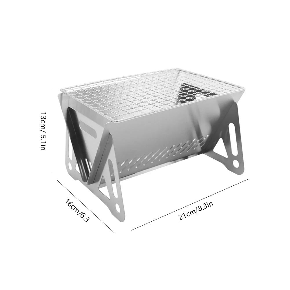 Складной гриль-барбекю, нагревательные плиты, портативный походный гриль-барбекю, решетка, дровяная печь, гриль-плита из нержавеющей стали, аксессуары для барбекю